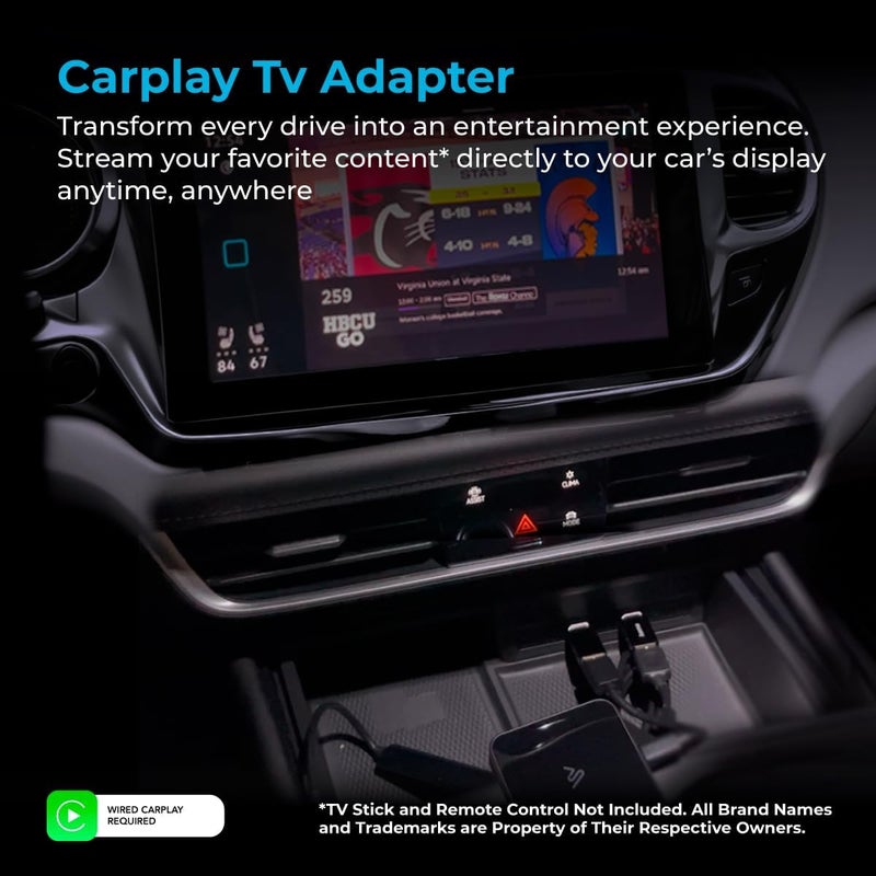 AutoSky CarPlay TV Adapter - Convert Any Wired CarPlay to Wireless CarPlay - Plug in a TV Stick to Stream Netflix, YouTube, and More Right from Your car’s infotainment Screen - Image 4